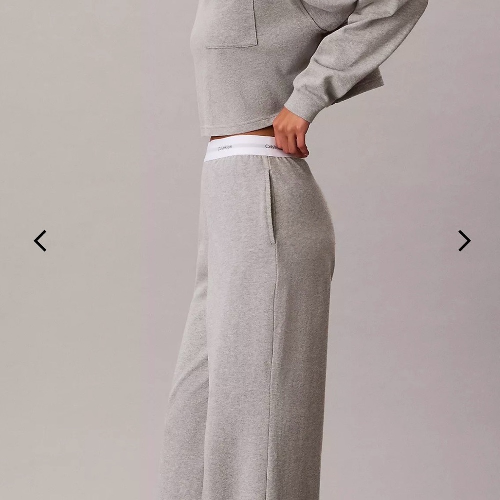 Calvin Klein Logo Cotton Jersey Sleep Pant